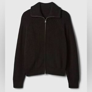 GAP Shaker-Stitch Zip Cardigan